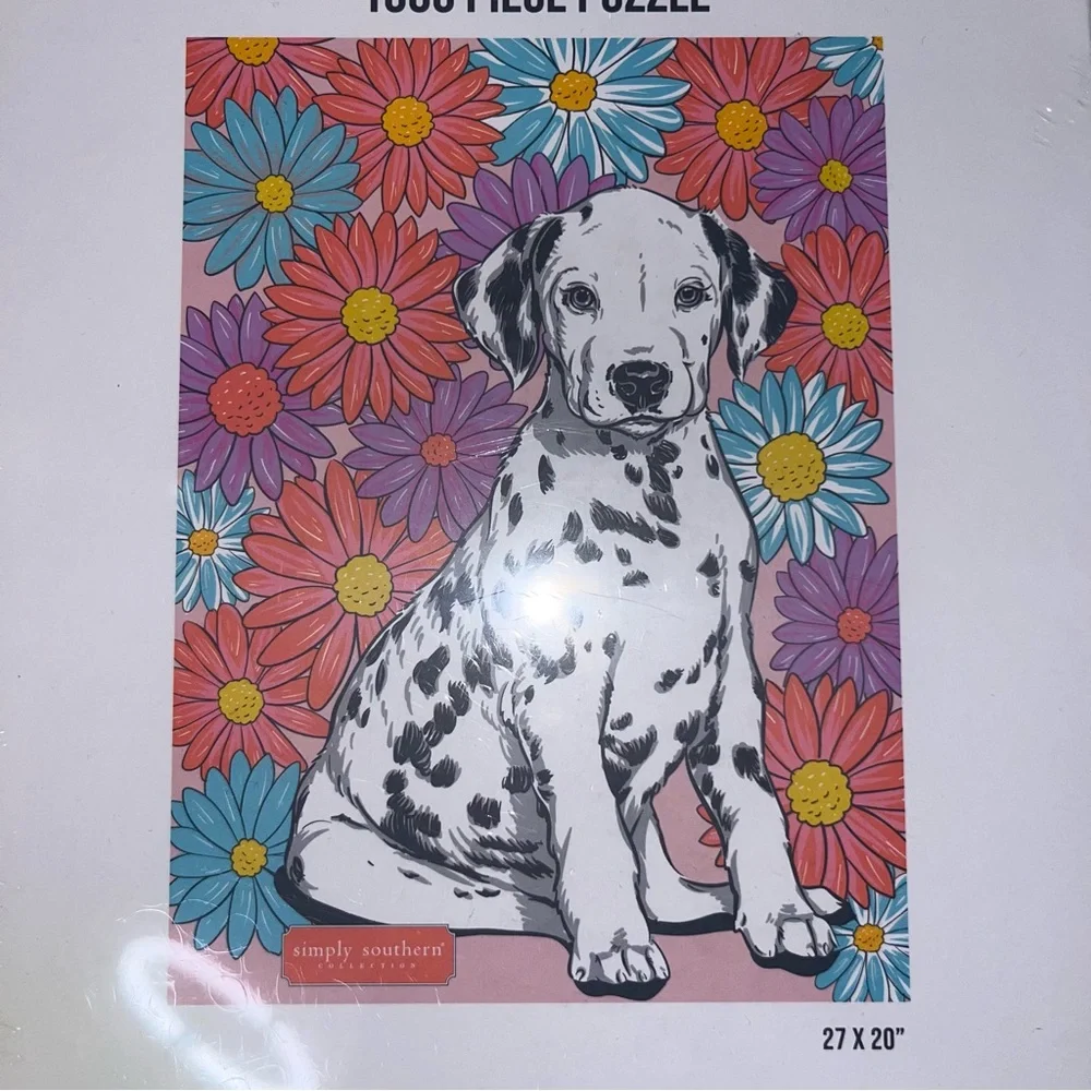 Simply Southern Dalmatian Puzzle with Floral Colors
